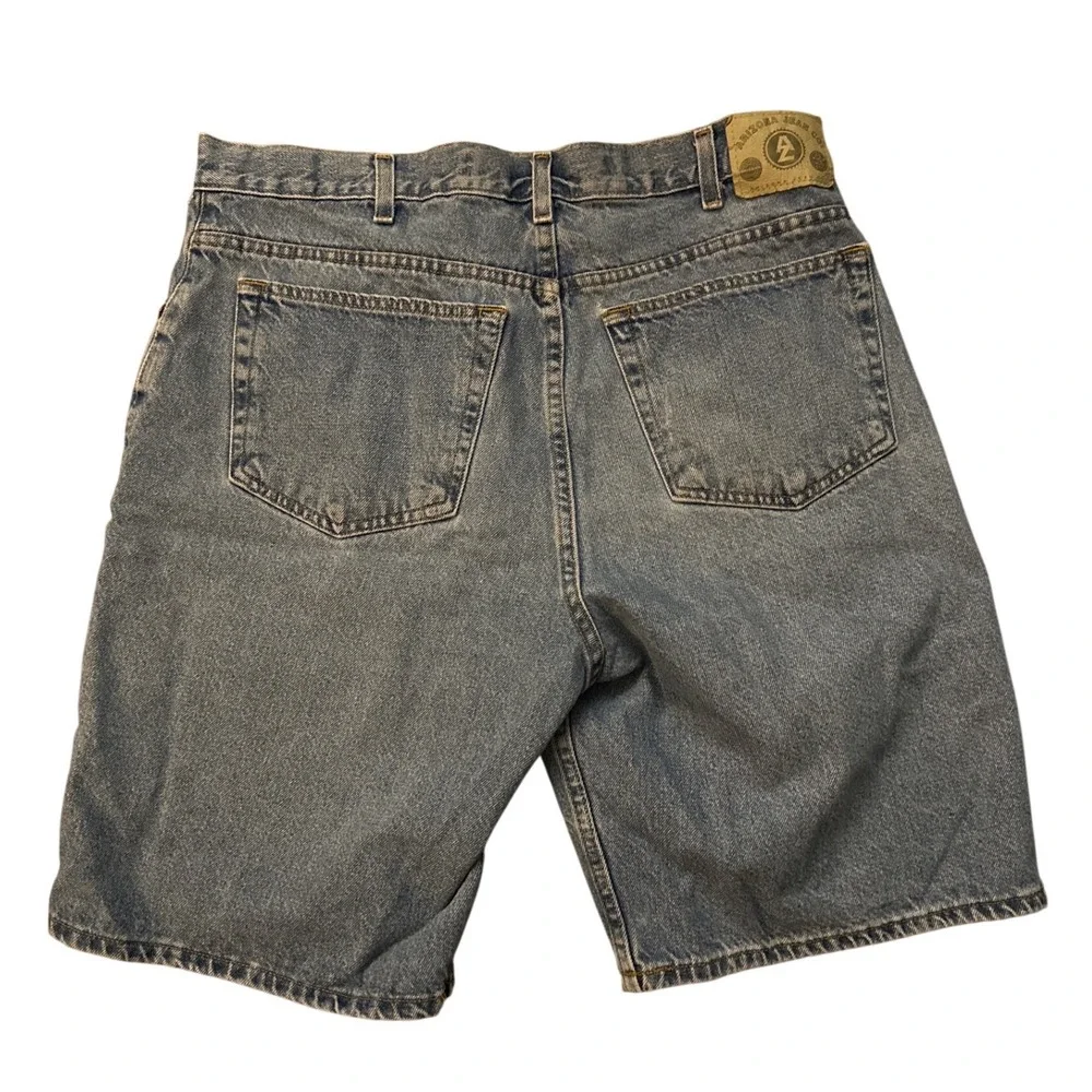 Arizona Jean Mens Loose Fit Denim Shorts Medium Wash Blue Size 36 Vintage 2001
